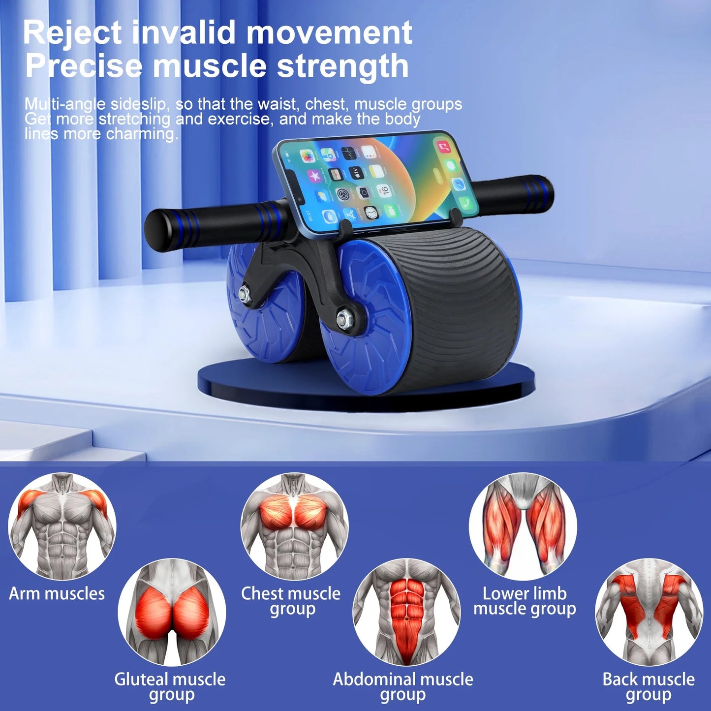 CoreShred Automatic Rebound Abdominal Wheel