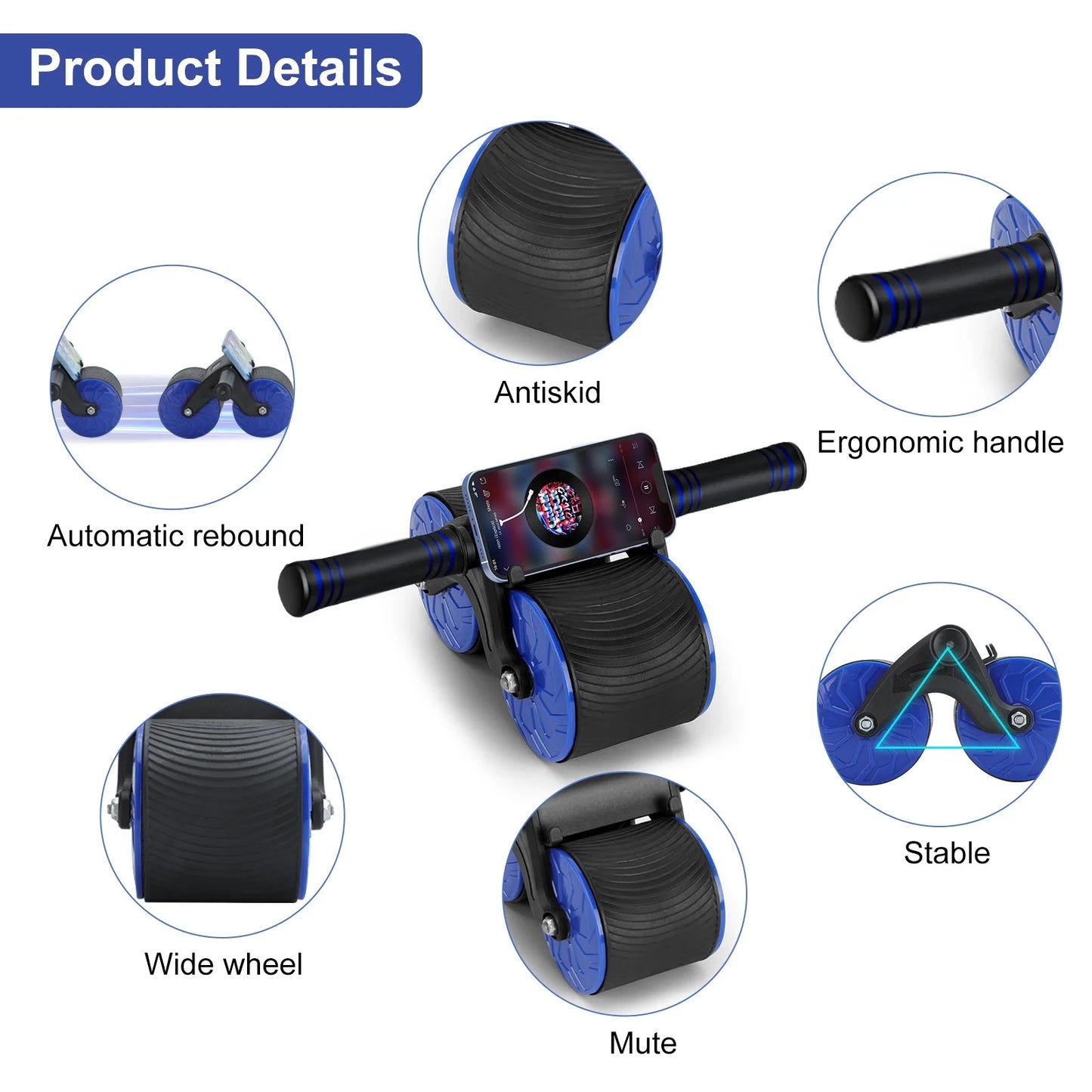 CoreShred Automatic Rebound Abdominal Wheel